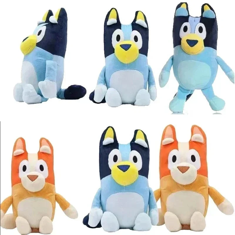 28 cm 17 cm Bluey Family Plüschtiere Süße Simulation Haustier Hund Patrol Bingo Schwester Kawai Plüsch Kinderspielzeug Puppe Geburtstagsgeschenk Spielzeug