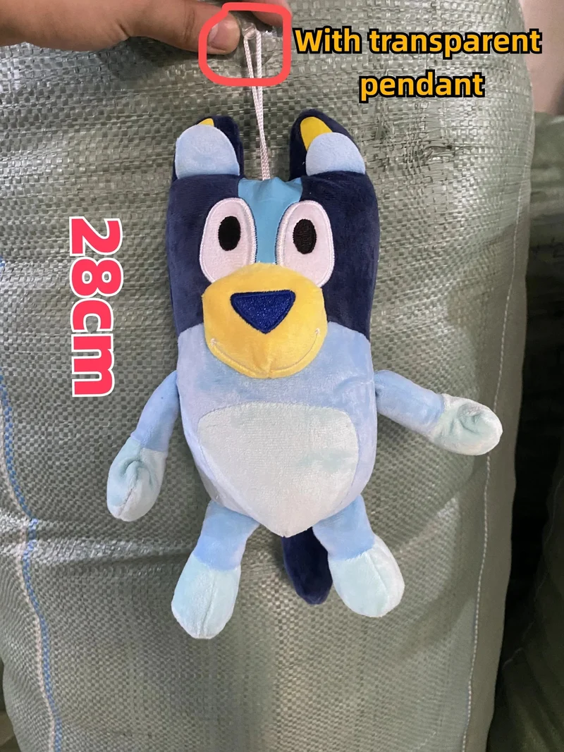 28 cm 17 cm Bluey Family Plüschtiere Süße Simulation Haustier Hund Patrol Bingo Schwester Kawai Plüsch Kinderspielzeug Puppe Geburtstagsgeschenk Spielzeug