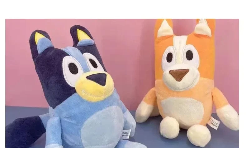 28 cm 17 cm Bluey Family Plüschtiere Süße Simulation Haustier Hund Patrol Bingo Schwester Kawai Plüsch Kinderspielzeug Puppe Geburtstagsgeschenk Spielzeug