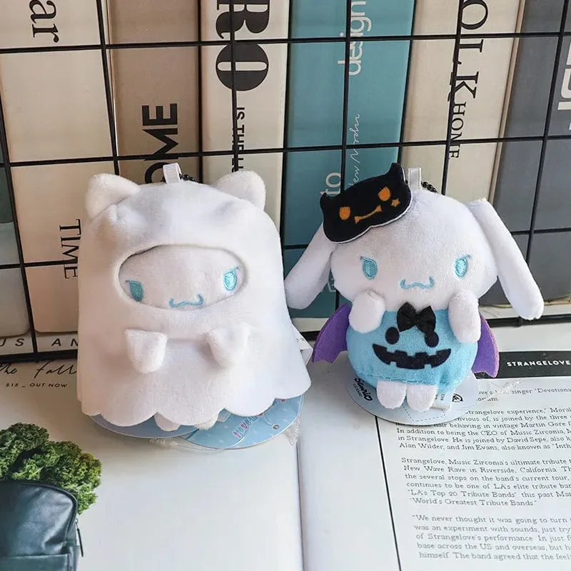 Hellokitty Halloween Puppe Cinnamoroll Kuromi Kawaii Geist Plüsch Spielzeug Schlüsselanhänger Tasche Zubehör Geburtstag Geschenke Halloween Spielzeug