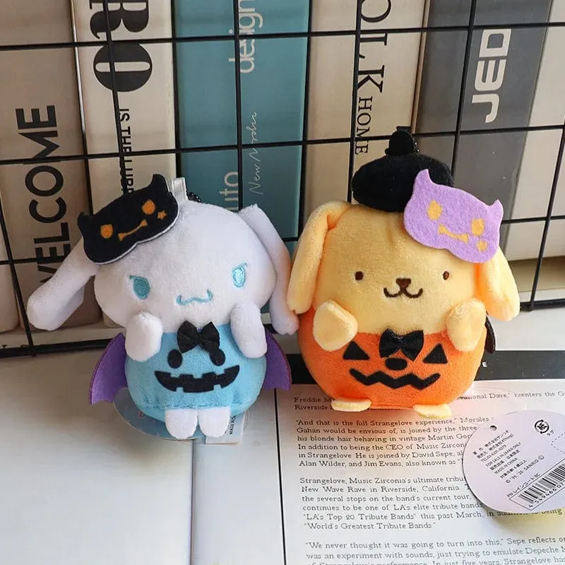Hellokitty Halloween Puppe Cinnamoroll Kuromi Kawaii Geist Plüsch Spielzeug Schlüsselanhänger Tasche Zubehör Geburtstag Geschenke Halloween Spielzeug