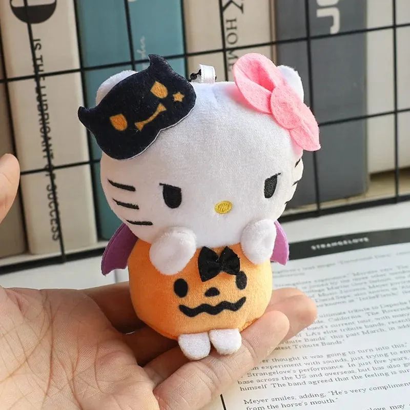Hellokitty Halloween Puppe Cinnamoroll Kuromi Kawaii Geist Plüsch Spielzeug Schlüsselanhänger Tasche Zubehör Geburtstag Geschenke Halloween Spielzeug