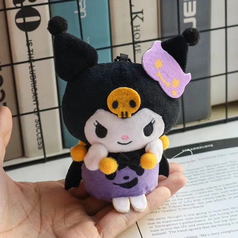 Hellokitty Halloween Puppe Cinnamoroll Kuromi Kawaii Geist Plüsch Spielzeug Schlüsselanhänger Tasche Zubehör Geburtstag Geschenke Halloween Spielzeug