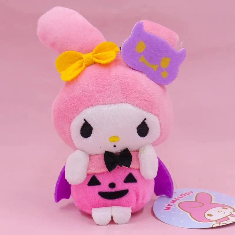 Hellokitty Halloween Puppe Cinnamoroll Kuromi Kawaii Geist Plüsch Spielzeug Schlüsselanhänger Tasche Zubehör Geburtstag Geschenke Halloween Spielzeug