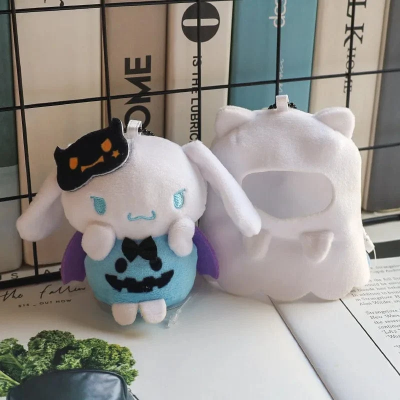 Hellokitty Halloween Puppe Cinnamoroll Kuromi Kawaii Geist Plüsch Spielzeug Schlüsselanhänger Tasche Zubehör Geburtstag Geschenke Halloween Spielzeug