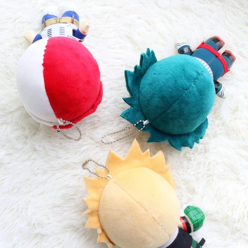 15CM My Hero Academia Anime Izuku Midoriya Katsuki Bakugou Shouto Todoroki Plüsch Anhänger Spielzeug Weiche Plüsch Puppe Geschenk