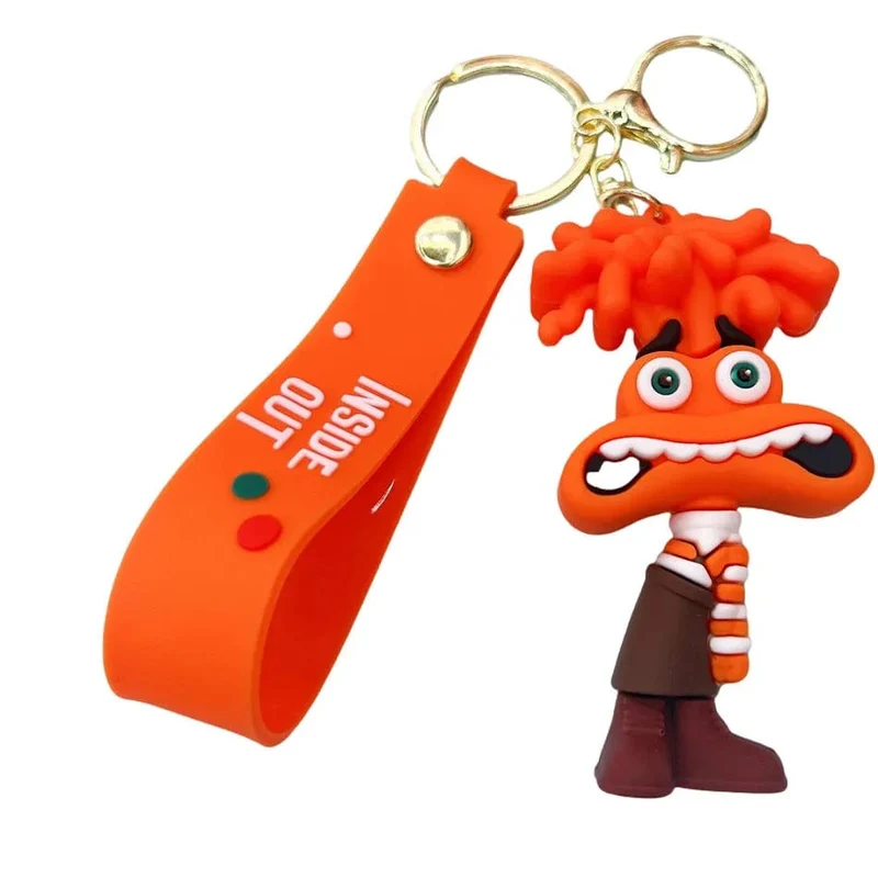 6 cm neuer Schlüsselanhänger mit Disney-Figur „Inside Out2“ für Frauen und Männer, Cartoon-Fans, Rucksack, Tasche, Zubehör, Geschenke für Fans, Sammlung