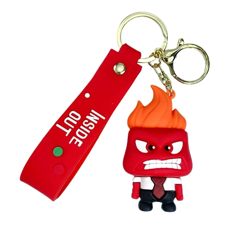 6 cm neuer Schlüsselanhänger mit Disney-Figur „Inside Out2“ für Frauen und Männer, Cartoon-Fans, Rucksack, Tasche, Zubehör, Geschenke für Fans, Sammlung