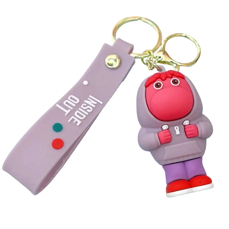 6 cm neuer Schlüsselanhänger mit Disney-Figur „Inside Out2“ für Frauen und Männer, Cartoon-Fans, Rucksack, Tasche, Zubehör, Geschenke für Fans, Sammlung