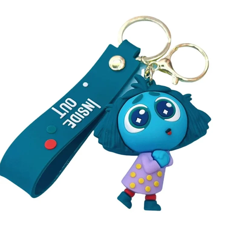 6 cm neuer Schlüsselanhänger mit Disney-Figur „Inside Out2“ für Frauen und Männer, Cartoon-Fans, Rucksack, Tasche, Zubehör, Geschenke für Fans, Sammlung