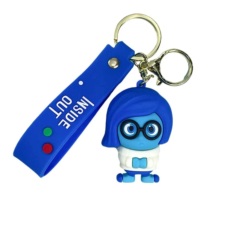 6 cm neuer Schlüsselanhänger mit Disney-Figur „Inside Out2“ für Frauen und Männer, Cartoon-Fans, Rucksack, Tasche, Zubehör, Geschenke für Fans, Sammlung
