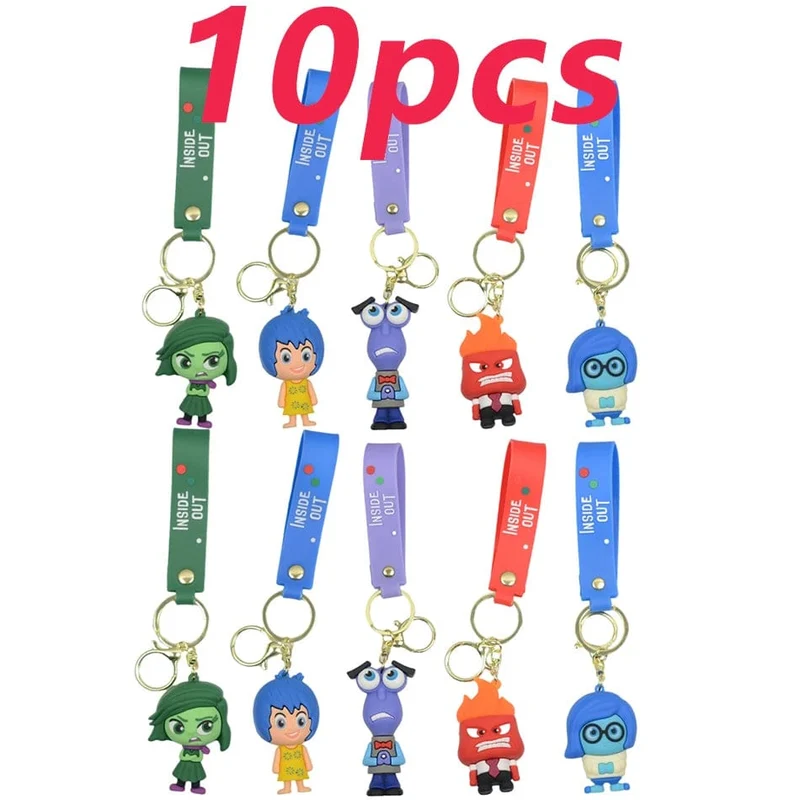 6 cm neuer Schlüsselanhänger mit Disney-Figur „Inside Out2“ für Frauen und Männer, Cartoon-Fans, Rucksack, Tasche, Zubehör, Geschenke für Fans, Sammlung