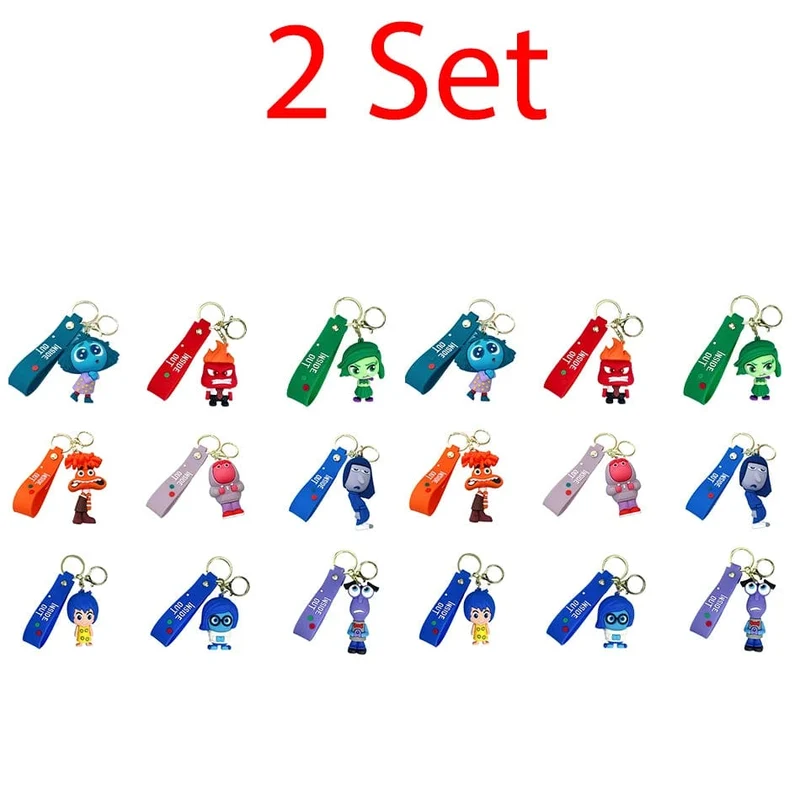 6 cm neuer Schlüsselanhänger mit Disney-Figur „Inside Out2“ für Frauen und Männer, Cartoon-Fans, Rucksack, Tasche, Zubehör, Geschenke für Fans, Sammlung