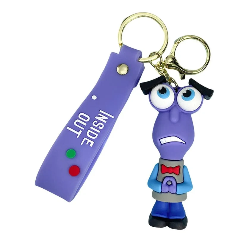 6 cm neuer Schlüsselanhänger mit Disney-Figur „Inside Out2“ für Frauen und Männer, Cartoon-Fans, Rucksack, Tasche, Zubehör, Geschenke für Fans, Sammlung