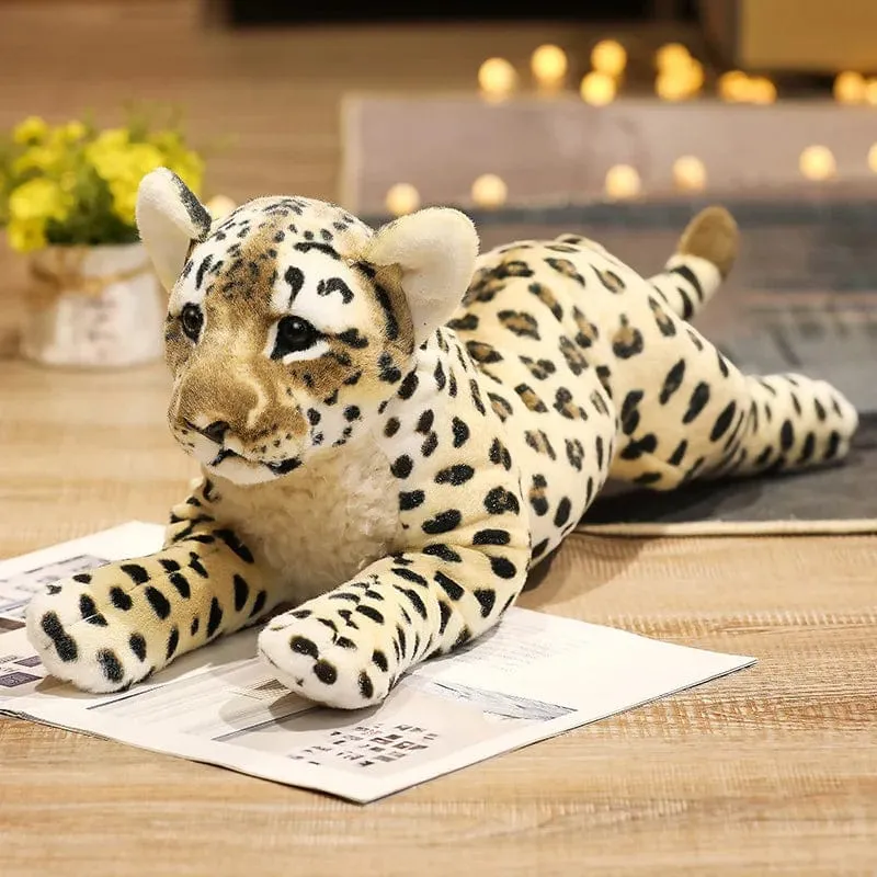 39-58 cm Simulation Löwe Tiger Leopard Plüschtiere Wohnkultur Gefüllte süße Tiere Puppen Weich Echt Wie Kissen für Kinder Jungen Geschenk
