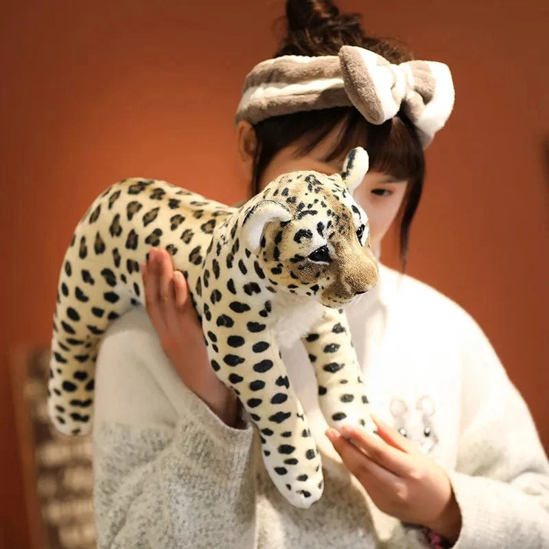 39-58 cm Simulation Löwe Tiger Leopard Plüschtiere Wohnkultur Gefüllte süße Tiere Puppen Weich Echt Wie Kissen für Kinder Jungen Geschenk
