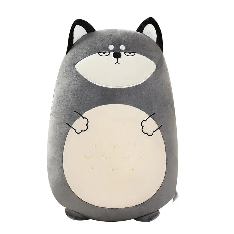 45/80CM Squishy Spielzeug Kawaii Tier Fett Dinosaurier Shiba Inu Hund Kissen Plüsch Spielzeug Niedlichen Kaninchen Puppe Mädchen Bett Schlafkissen