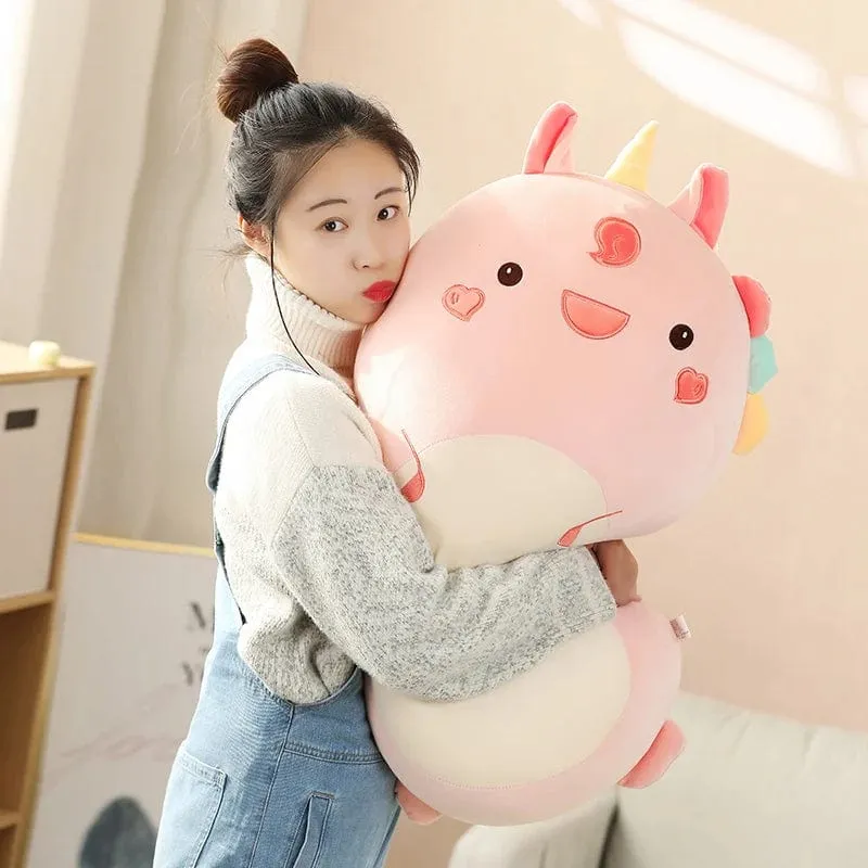 45/80CM Squishy Spielzeug Kawaii Tier Fett Dinosaurier Shiba Inu Hund Kissen Plüsch Spielzeug Niedlichen Kaninchen Puppe Mädchen Bett Schlafkissen