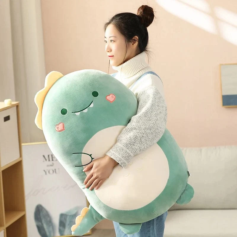 45/80CM Squishy Spielzeug Kawaii Tier Fett Dinosaurier Shiba Inu Hund Kissen Plüsch Spielzeug Niedlichen Kaninchen Puppe Mädchen Bett Schlafkissen