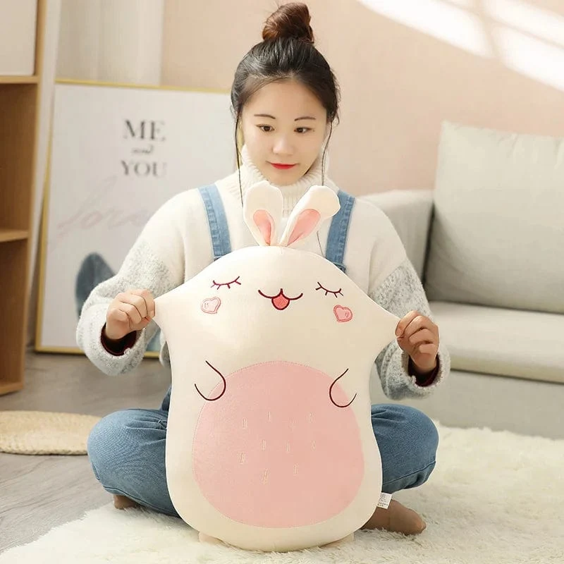 45/80CM Squishy Spielzeug Kawaii Tier Fett Dinosaurier Shiba Inu Hund Kissen Plüsch Spielzeug Niedlichen Kaninchen Puppe Mädchen Bett Schlafkissen