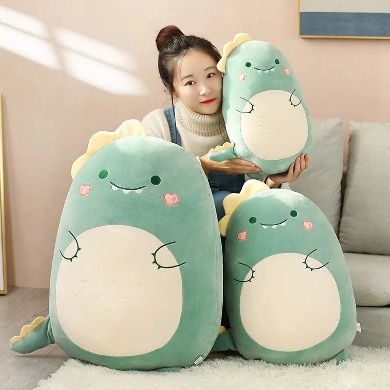 45/80CM Squishy Spielzeug Kawaii Tier Fett Dinosaurier Shiba Inu Hund Kissen Plüsch Spielzeug Niedlichen Kaninchen Puppe Mädchen Bett Schlafkissen