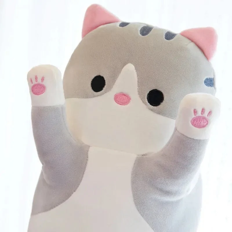 50/70/90/110/130 cm Lustige Freude Nette Weiche Lange Katze Plüsch Spielzeug Pause Büro Nickerchen Kissen Bett Schlaf Wohnkultur Puppe für Kinder Mädchen Geschenk