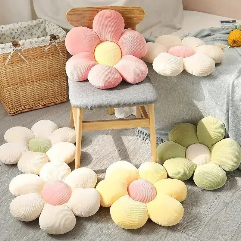 35CM Bunte Blumen Plüsch Kissen Pflanze Blütenblatt Kissen Stofftiere für Mädchen Baby Home Decor Giftl