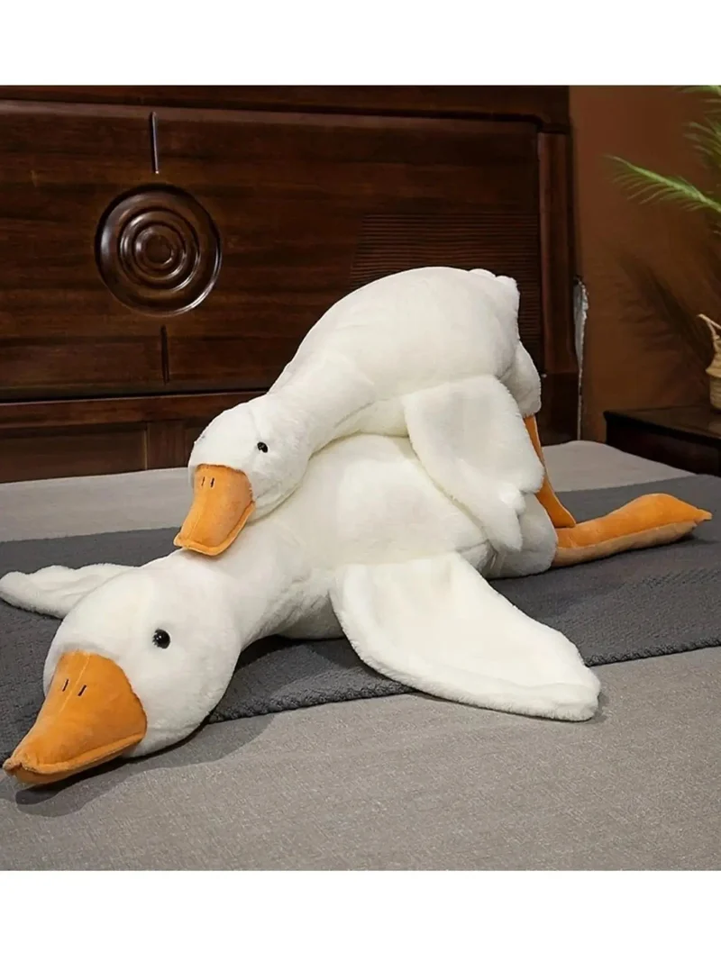 50-190 cm süße große weiße Gans Plüschtiere Kawaii riesige Ente Schlafkissen Kissen weiche Stofftierpuppe Geburtstagsgeschenk für Kinder