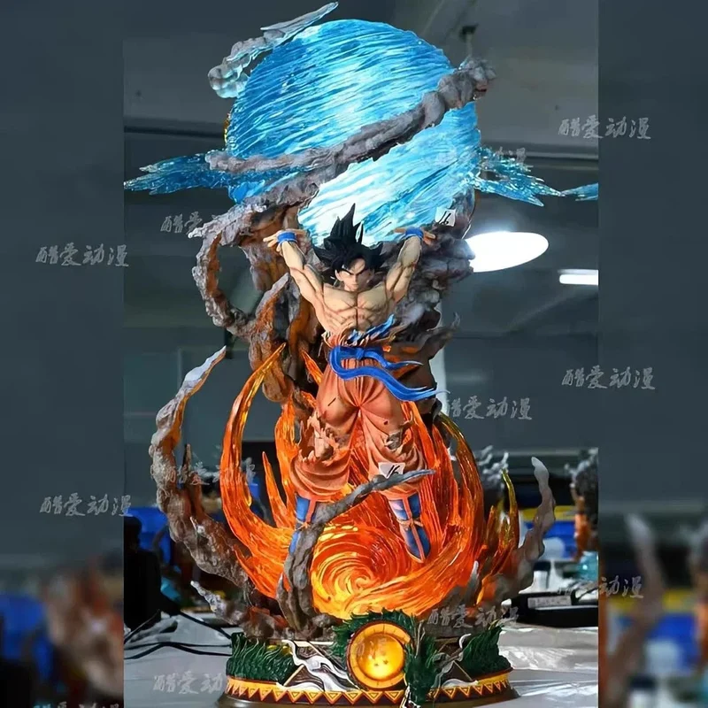 25cm Son Goku Dragon Ball Anime Figur Super Genki Bombe Leuchtfiguren Gk Figur PVC Statue Modell Puppe Sammlerstücke Geschenke zu