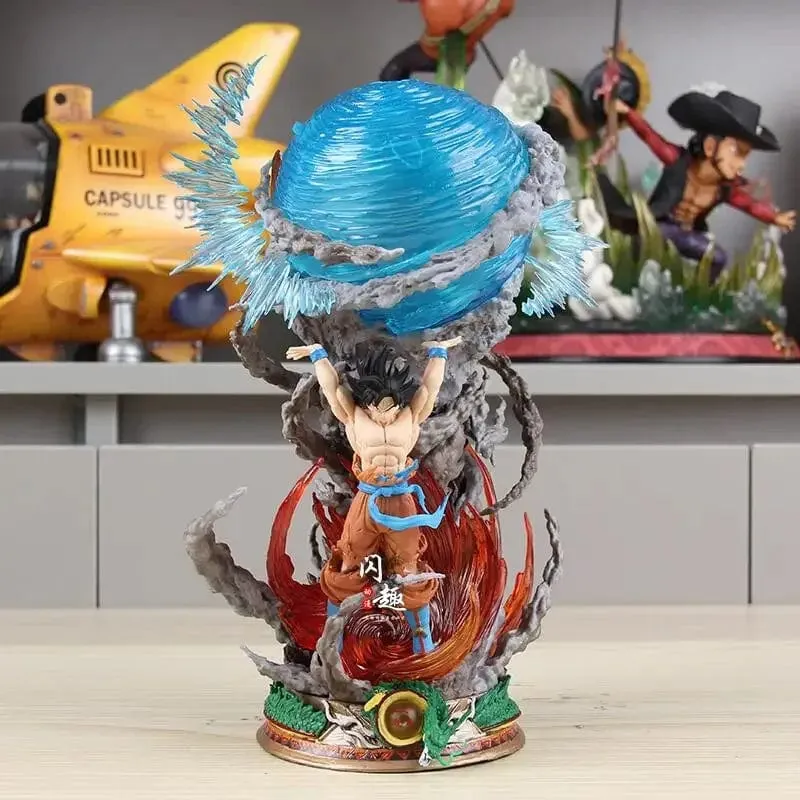 25cm Son Goku Dragon Ball Anime Figur Super Genki Bombe Leuchtfiguren Gk Figur PVC Statue Modell Puppe Sammlerstücke Geschenke zu