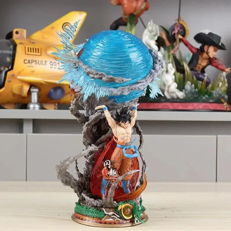 25cm Son Goku Dragon Ball Anime Figur Super Genki Bombe Leuchtfiguren Gk Figur PVC Statue Modell Puppe Sammlerstücke Geschenke zu
