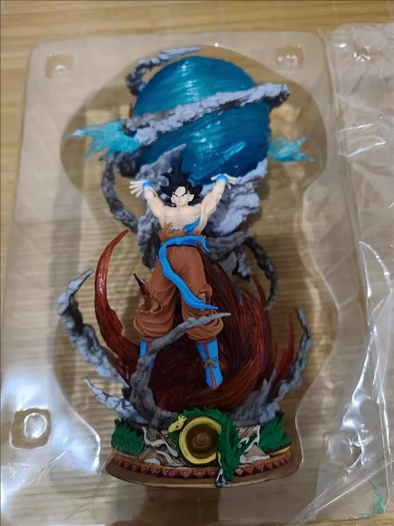 25cm Son Goku Dragon Ball Anime Figur Super Genki Bombe Leuchtfiguren Gk Figur PVC Statue Modell Puppe Sammlerstücke Geschenke zu