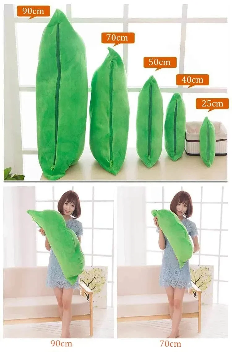 25CM Niedliche Kinder Baby Plüsch Erbsen gefüllt Pflanze Puppe Spielzeug Kinder Kawaii Qualität Erbsenförmiges Kissen Spielzeug Junge Mädchen Geschenk