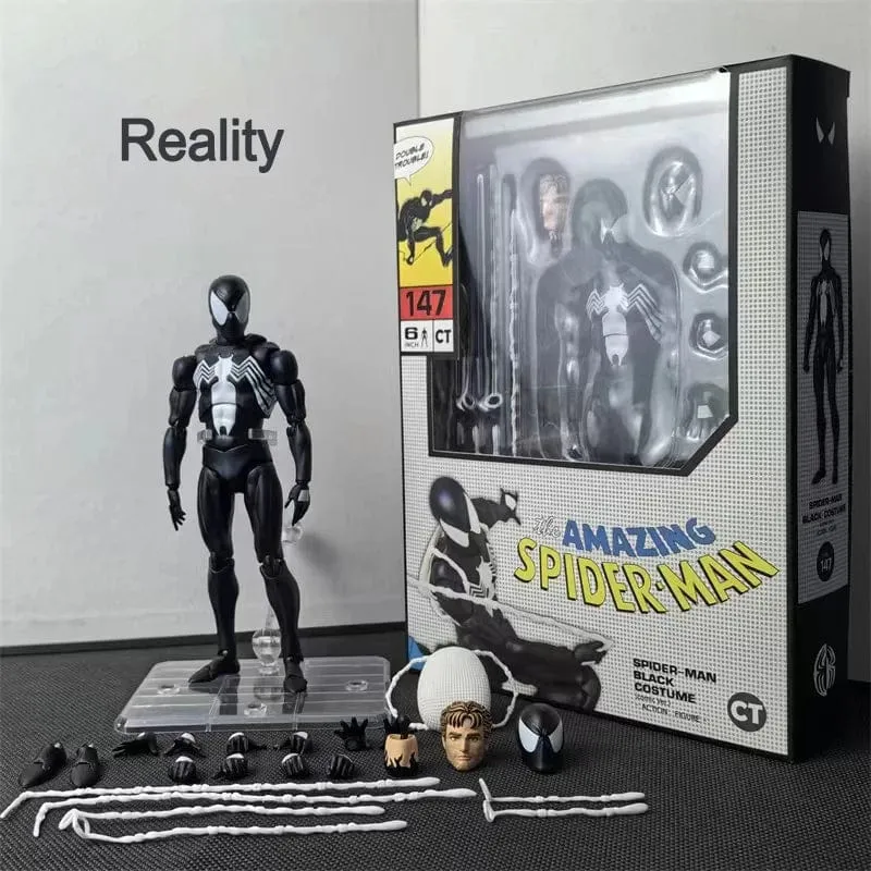 Ct 1/12 Anime The Amazing Spider-Man Mafex 147 Shfiguarts Spider Man Venom Symbiotic Actionfigur 6 Zoll Actionfiguren Modell Spielzeug