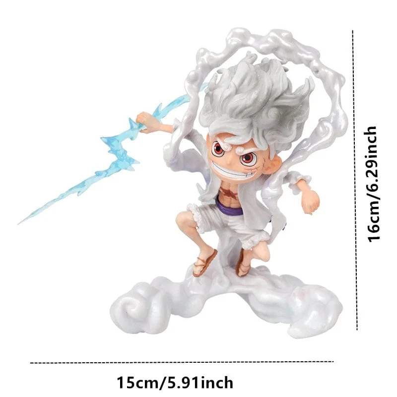 Anime ONE PIECE Figur Spielzeug SD Nika Luffy 5th Gear Awake Figur 16CM PVC Actionfiguren Sammlung Modell Ornamente Geschenke Spielzeug
