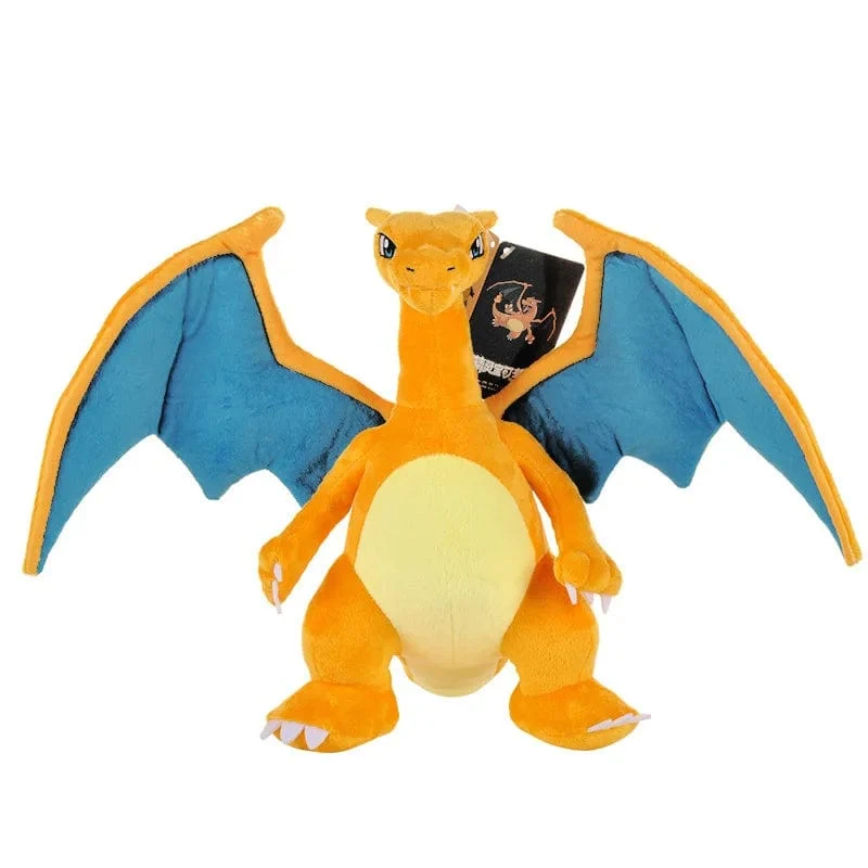 Glänzendes Charizard-Plüschtier, Stofftier, Spiel zum Sammeln, weiche Plüschtiere als Geschenk, süße Zeichentrickfigur, 12 cm