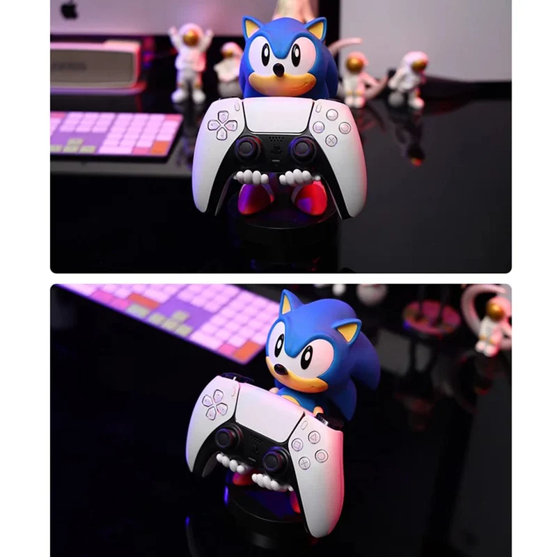 Anime Sonic Figur Hedgehog Telefon Halter Schalter PS4 PS5 Xbox Spiel Controller Halter Action Figur Modell Spielzeug Kinder Fans Geschenk
