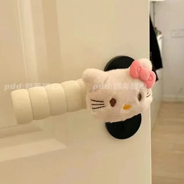 Sanrio Hello Kitty Y2K Griffschutz Kawaii Niedlicher Cartoon Anime Home Kinderzimmer Antistatische Dekoration Spielzeug Mädchen Geschenke