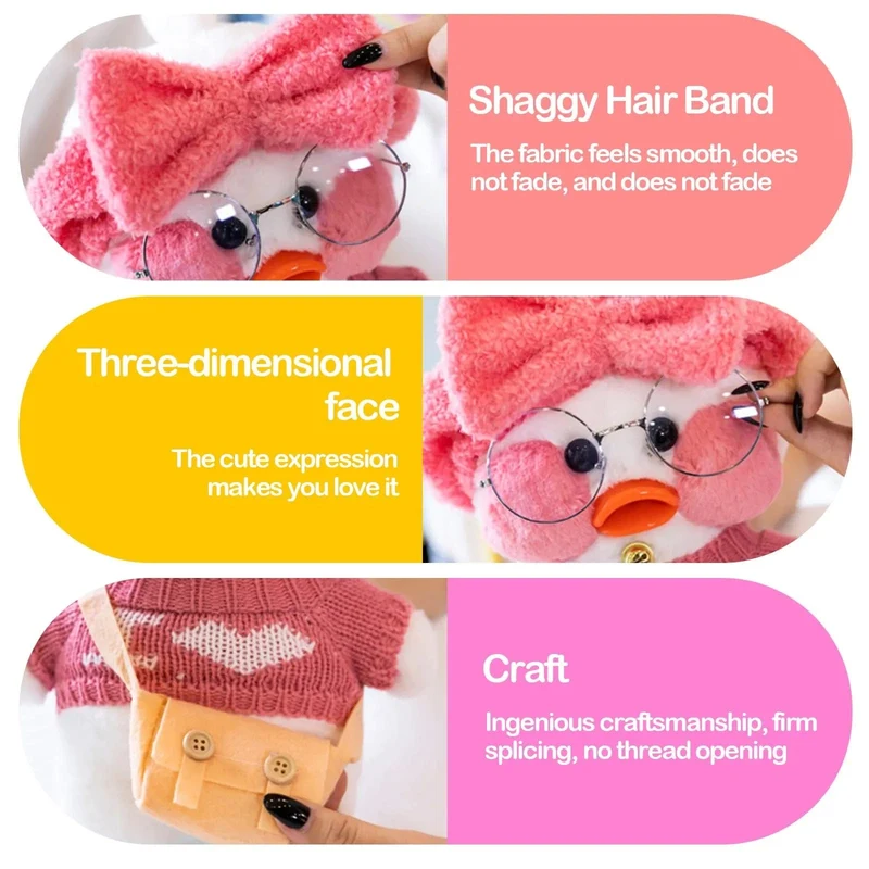 30 cm Pato Plüsch Lalafanfan Ente Niedliche Stofftiere gelbe Ente Umarmung Flifan Ente Kawaii Plüschtiere Tier Plüschtiere Kissen Stofftier