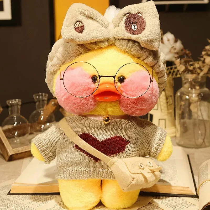 30 cm Pato Plüsch Lalafanfan Ente Niedliche Stofftiere gelbe Ente Umarmung Flifan Ente Kawaii Plüschtiere Tier Plüschtiere Kissen Stofftier