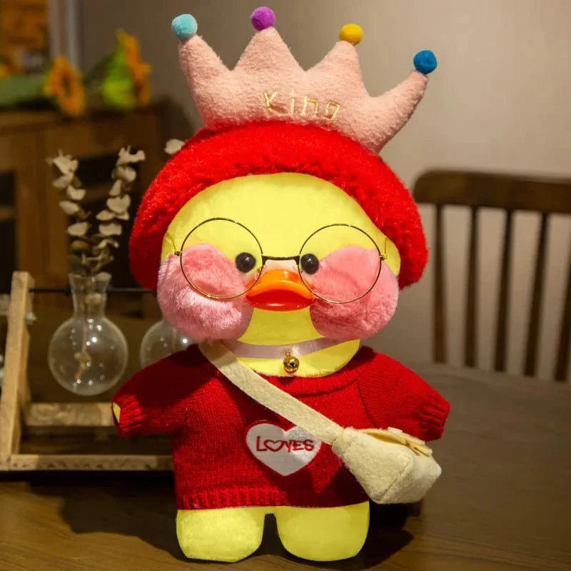 30 cm Pato Plüsch Lalafanfan Ente Niedliche Stofftiere gelbe Ente Umarmung Flifan Ente Kawaii Plüschtiere Tier Plüschtiere Kissen Stofftier