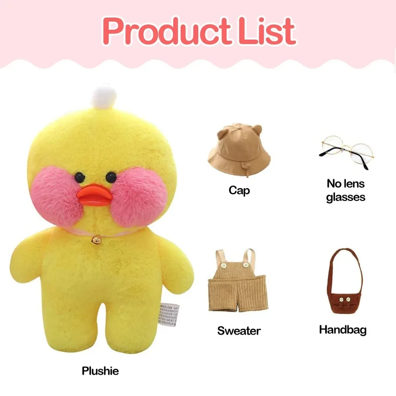 30 cm Pato Plüsch Lalafanfan Ente Niedliche Stofftiere gelbe Ente Umarmung Flifan Ente Kawaii Plüschtiere Tier Plüschtiere Kissen Stofftier