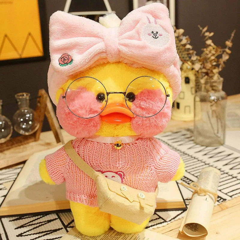 30 cm Pato Plüsch Lalafanfan Ente Niedliche Stofftiere gelbe Ente Umarmung Flifan Ente Kawaii Plüschtiere Tier Plüschtiere Kissen Stofftier