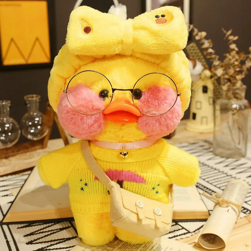 30 cm Pato Plüsch Lalafanfan Ente Niedliche Stofftiere gelbe Ente Umarmung Flifan Ente Kawaii Plüschtiere Tier Plüschtiere Kissen Stofftier