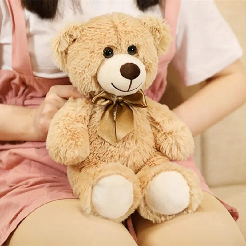 35CM süße bunte Fliege Bär Puppe Plüsch Spielzeug Umarmung Bär Puppe Kinder Geburtstag Geschenk Kissen Teddybär Hause Wohnzimmer zimmer Schlafzimmer