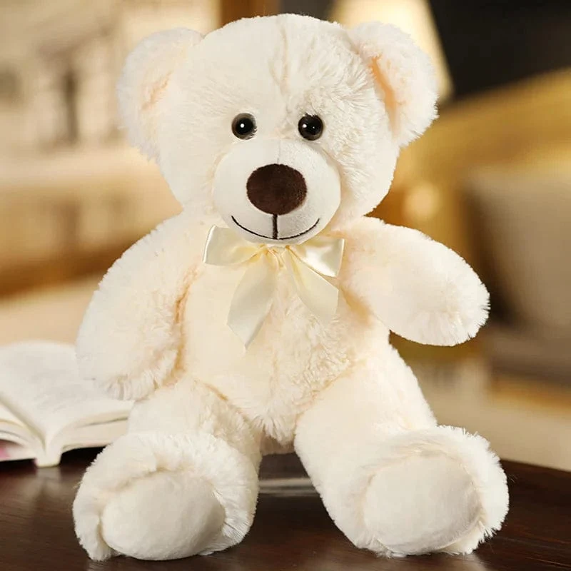 35CM süße bunte Fliege Bär Puppe Plüsch Spielzeug Umarmung Bär Puppe Kinder Geburtstag Geschenk Kissen Teddybär Hause Wohnzimmer zimmer Schlafzimmer