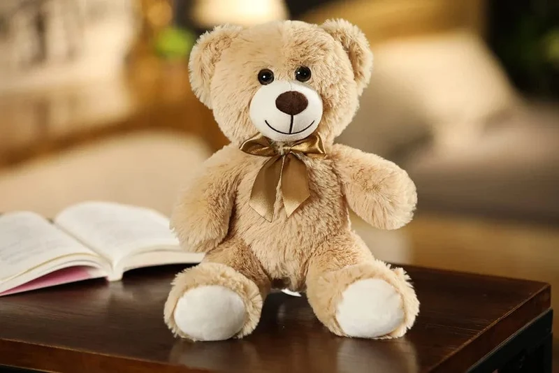 35CM süße bunte Fliege Bär Puppe Plüsch Spielzeug Umarmung Bär Puppe Kinder Geburtstag Geschenk Kissen Teddybär Hause Wohnzimmer zimmer Schlafzimmer