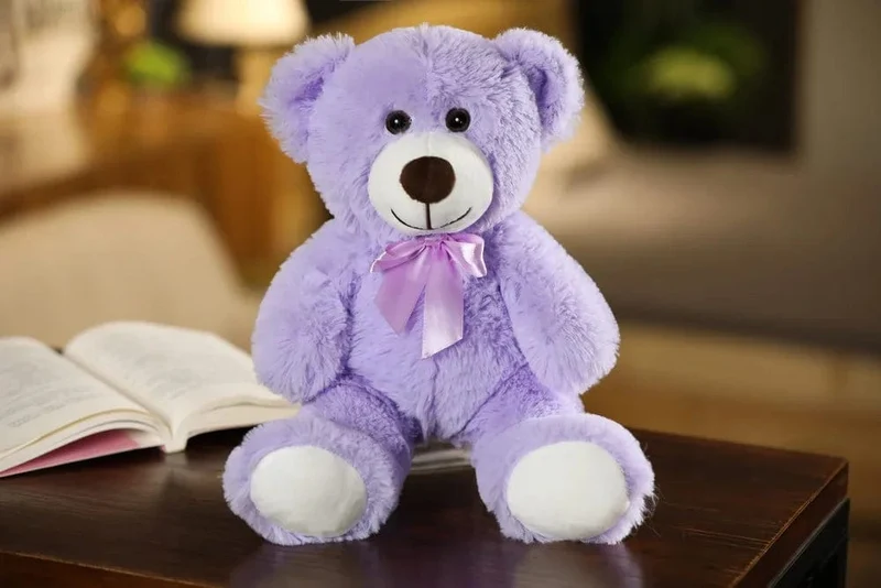 35CM süße bunte Fliege Bär Puppe Plüsch Spielzeug Umarmung Bär Puppe Kinder Geburtstag Geschenk Kissen Teddybär Hause Wohnzimmer zimmer Schlafzimmer