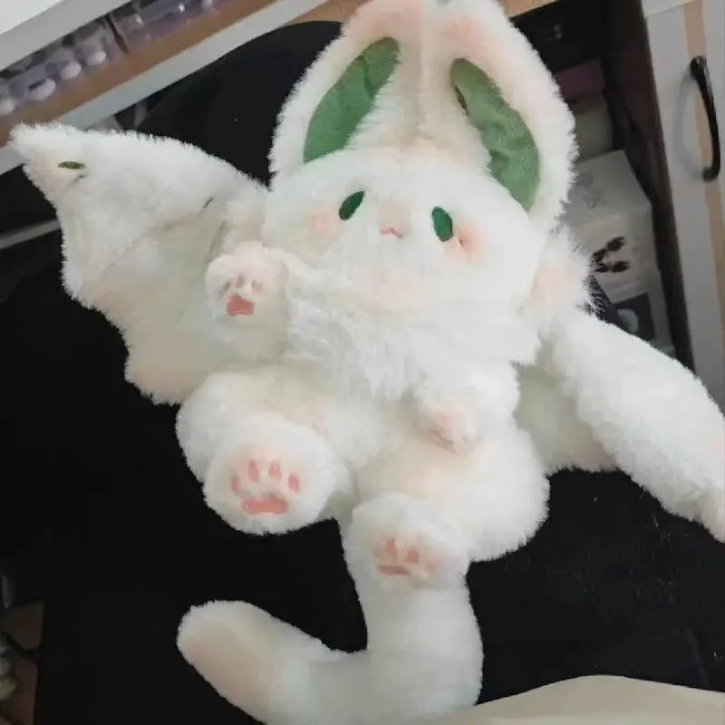 Fledermaus-Plüschtier Manta Kawaii Tier Kreativ Magischer Geist Kaninchen Plüschpuppe Gefülltes Kissen Weiches Kinderspielzeug Mädchen Frauen Geschenk