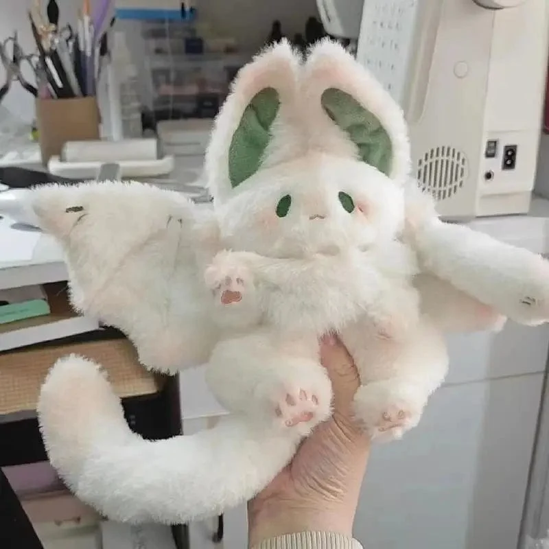 Fledermaus-Plüschtier Manta Kawaii Tier Kreativ Magischer Geist Kaninchen Plüschpuppe Gefülltes Kissen Weiches Kinderspielzeug Mädchen Frauen Geschenk